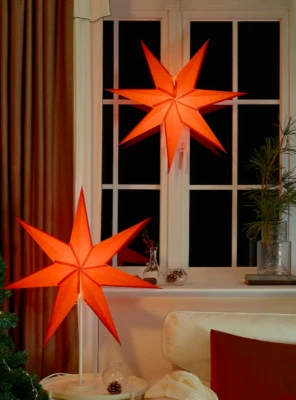 Ikea STRALA Estrella Lámpara Colgante Pantalla Rojo 28" Nuevo Foto 1 de 4