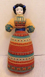 Vintage Avon American Heirloom Porcelain Pincushion Doll Lavender Sachet - Picture 1 of 4