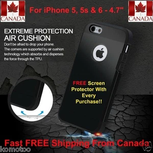 iPhone 6 Case Ultra Hybrid Dual Layer Protection with Free Protector - Photo 1 sur 7