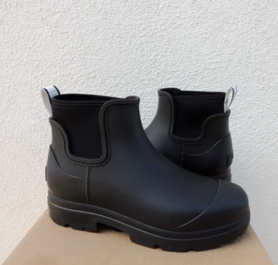UGG DROPLET BLACK WATERPROOF RUBBER WOOL RAIN BOOTS, WOMEN US 9/ EUR 40 ~NIB - Image 1 of 4