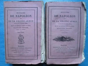 HISTOIRE DE NAPOLEON et de la grande armée en 1812 (1825). 2 vol. + atlas 6 pl. - Picture 1 of 12