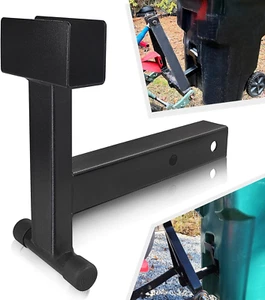 Trash Can Hauler Grabber with 2 Inch Hitch Reciever, Garbage Hauling Towing Hitc - Picture 1 of 7