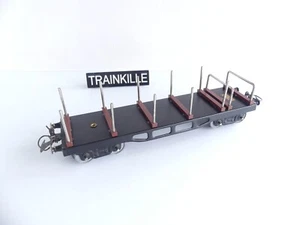 HORNBY FRANCE ECHELLE O WAGON PLAT A RANCHERS A BOGIES - Picture 1 of 4