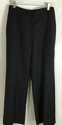 Banana Republic Harrison Pants Black Pinstripe Stretch Inseam EPOC 26' SZ 2 - Image 1 of 4