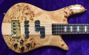 Spector Euro 4LX, Poplar Burl w/ Rosewood - Picture 1 of 7