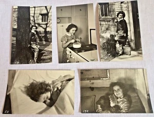 1940s Real Photo Postcards Daily Life Candid Middle Class Family Views Ansco - Picture 1 of 7