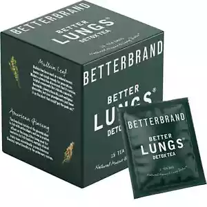Betterbrand Better Lungs Detox Tea - Herbal Tea Bags - Mullein Leaf Ginseng E... - Picture 1 of 10