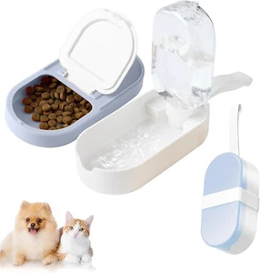 Dog Water Bottle Dog Bowl 2-in-1 Food Container - Picture 1 of 9