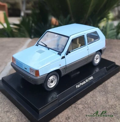 modellino auto scala 1/24 fiat panda 30 del 1980 modellini vintage die cast - Immagine 1 di 4