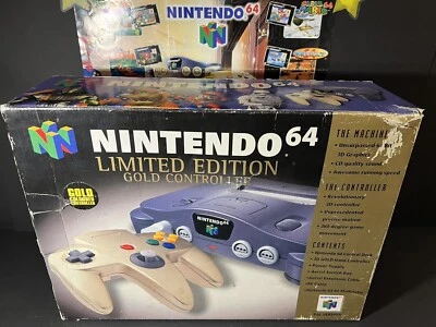 NINTENDO 64 ||  LIMITED EDITION GOLD CONTROLLER VARIANTE IN OVP || MEGA RAR || - Bild 1 von 4