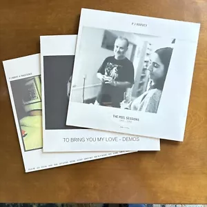 PJ HARVEY 4-Track + To Bring You My Love Demos + Peel Sessions vinyl LPs NEW - Picture 1 of 9