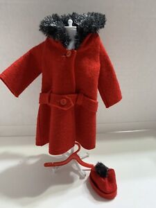 Vintage Barbie Coat #0819 Cold Outside (Red) "1964-1965" Complete with Hat