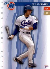 2006 Iowa Cubs Multi-Ad #4 Buck Coats Hahira Georgia GA Baseball Card