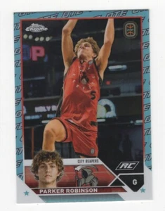 2023/24 TOPPS CHROME OTE BASKETBALL AQUA OTE REFRACTOR PARKER ROBINSON - REAPERS - Picture 1 of 2