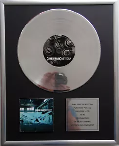 Linkin Park - Meteora CD Cover + 12" Vinyl goldene / platin Schallplatte - Bild 1 von 1