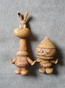 1/1 CUSTOM SET "Wooden" TEDDYBEE & RUFF Michael Chuah TTF 17' NEVER ENDING TALES - Picture 1 of 5