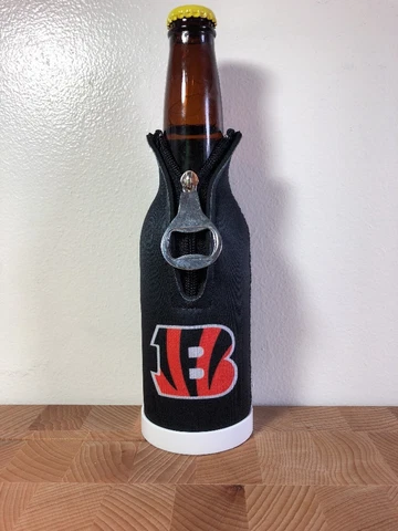 Cincinnati Bengals Beer Neoprene Bottle opener KOOZIE Joe Burrow Super Bowl AFC Cover