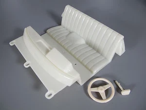 New Tamiya 1/10 Toyota Hilux Bruiser Mojave RC4WD Interior Seat + Steering Wheel - Picture 1 of 4