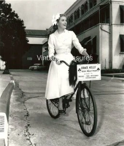 Grace Kelly Riding a Bike Photo Print Poster Rides Bicycle - Picture 1 of 1