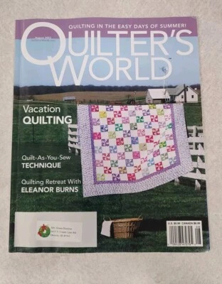 Quilters World Aug 2003 Vacation Quilting Magazine Back Issue *Buy 2 Get 1 Free* - Image 1 of 2