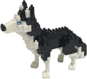MINI ROMPECABEZAS DE LADRILLOS NANOBLOCK HUSKY SIBERIANO NBC_264 200 PIEZAS GRAN REGALO - Imagen 1 de 3