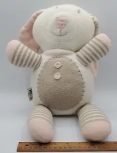 NYGB 18” Bunny Rabbit Plush Not Your Grandma’s Blanket Sweater Stripe Fuzzy Flop - Picture 1 of 9