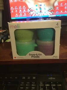 PACK DE 4 CÁPSULAS MELII SNAP AND GO 118 ML APILABLES CUMPLEAÑOS NAVIDAD - Imagen 1 de 1
