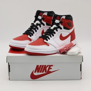 555088-161 Nike Air Jordan 1 Retro High OG Heritage University Red White (Men's) - Picture 1 of 10
