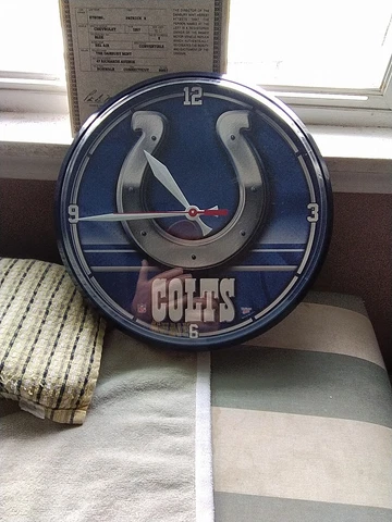 Indianapolis Colts Wall Clock By The NFL Cover
