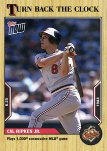 2022 TOPPS NOW TURN BACK THE CLOCK CARD BALTIMORE ORIOLES CAL RIPKEN JR #87 - Picture 1 of 1