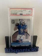 2016 Donruss Optic Prototypes Lions Football Card #24 Matthew Stafford PSA 9