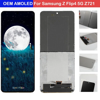 OEM AMOLED For Samsung Galaxy Z Flip4 5G F721 LCD Display Screen Replacement - Image 1 of 4