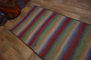 962 Handwoven Vintage Carpet Kurdistan Nomads Kilim Kelim B Stock 200 x 90 - Picture 1 of 12