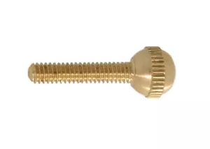 Menge 3 neue unvollendete Messing Kugelkopf Rändelschraube, 8/32 Gewinde, 1/2" Schaft - Bild 1 von 1