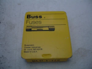 FUSIBLE BUSSMANN GCD 1 1/2 125V AC 1 1/2 AMP (PAQUETE 5) - Imagen 1 de 4