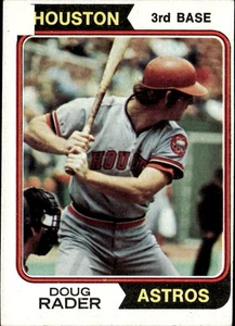 Doug Rader 1974 Topps #395 Houston Astros - Picture 1 of 2