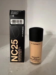M.A.C NC25 Studio Fix Fluid SPF 15 Broad Spectrum New In Box - Picture 1 of 6