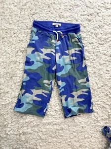 Mini Boden Jersey Baggies Shorts Youth 14 Camo Blue Cotton - Picture 1 of 15