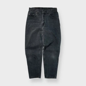 Vtg 90s Levi's 550 Relaxed Fit Black Jeans, 501 Loose Baggy Worn, 32 x 29 - Picture 1 of 7