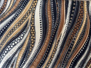 Robert Kaufman Native Arts Southwest Scroll Floral Quilting Cotton 1.25 Yds 42" - Picture 1 of 3