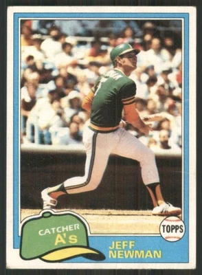 1981 Topps #587 Jeff Newman Oakland Athletics 47090 - Image 1 of 2