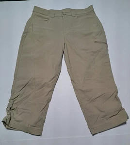 Eddie Bauer Rainier Capri Damengröße 12 khaki verstellbare Saumlänge - Bild 1 von 12