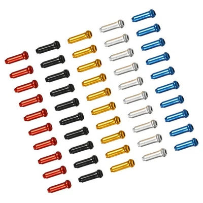  100 Pcs Wire Core Cap Bicycle Brake Line End Caps Bike Tails Cable - Imagen 1 de 4