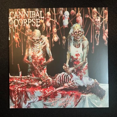 Cannibal Corpse Butchered At Birth Vinyl LP 2025 BOB White/Red Splatter - Image 1 of 4