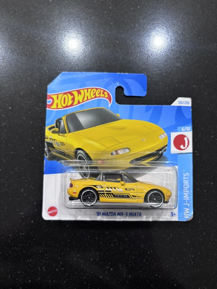 HOT Wheels 91 Mazda Mx-5 Miata  (HW J-IMPORTS)  1:64 HTD80 NUOVO BLISTER 2024 - Immagine 1 di 1