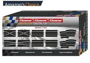 Carrera 1:24 Scale Track Extension Set - Accessory Pack includes 12 Pieces - Picture 1 of 6
