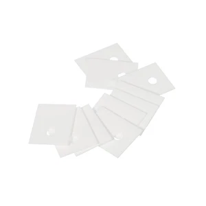 Alumina Ceramic Sheet Cooling Pad Insulating 10pcs 3.8mm Hole 22x17x0.65mm - Zdjęcie 1 z 5