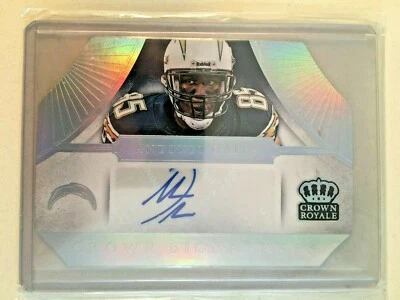 Antonio Gates AUTO #/15 Crown Royale Silver Holofoil 2014 certificado autógrafo SP Foto 1 de 3