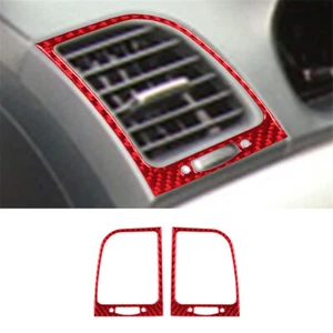 Air Vent Outlet Frame Trim Panel Carbon Fiber Sticker For Acura TSX 2003-08 RED - Picture 1 of 10