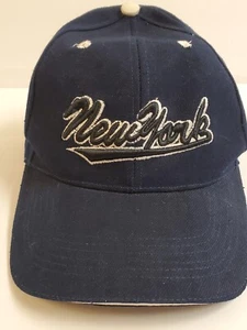 New York Blue Strap Back Adjustable Cap - Picture 1 of 7